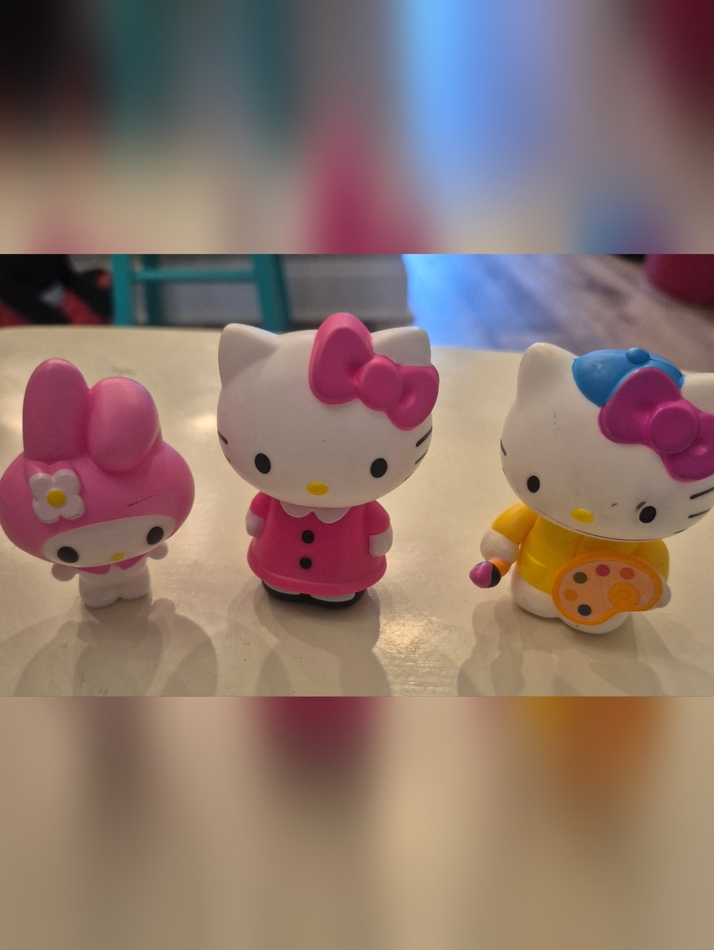 Hello Kitty Plastic McDonalds Kids Meal Toys Set Of 3 Hello Kitty Figures Toys
